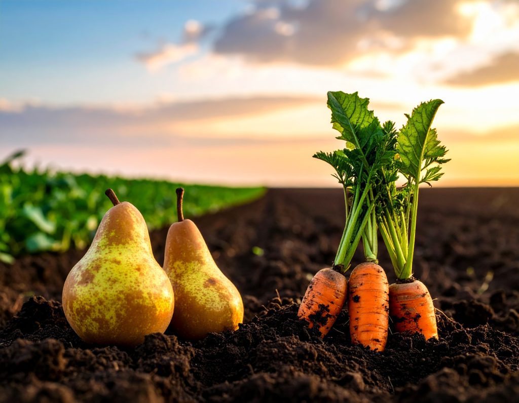 Pears and Root Vegetables