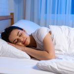 a person dreaming while sleeping