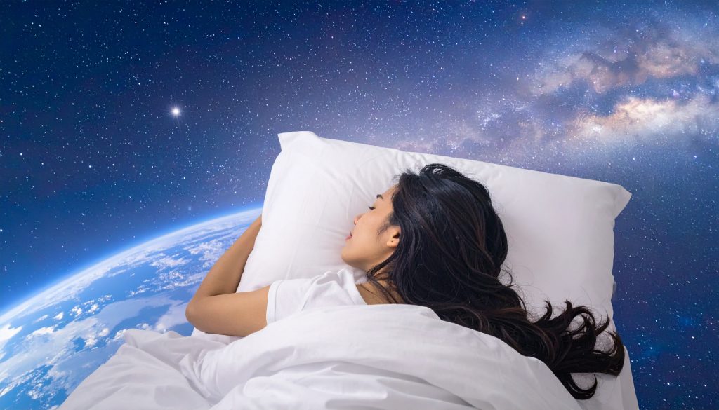 sleeping in space
