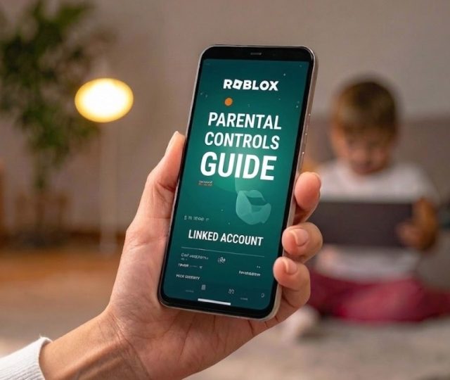 Step-by-step guide for parents to link their Roblox accounts for digital safety.