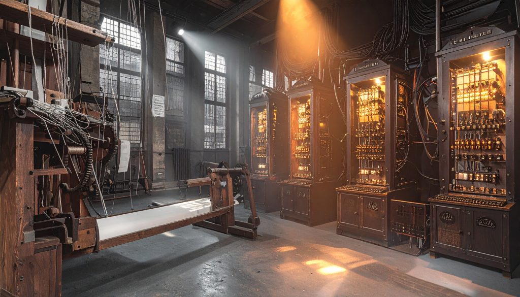 19th-century Jacquard loom